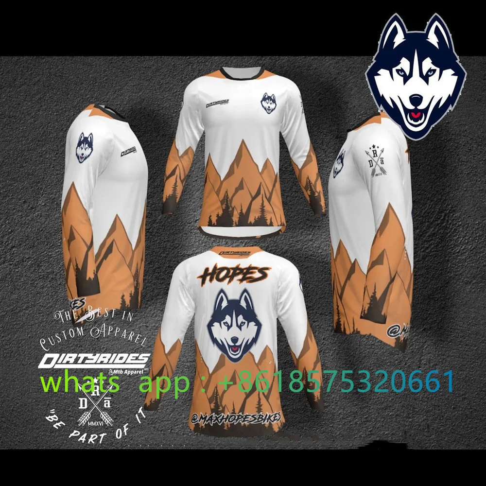 Mountain Biking Gear For Men - Enduro Moto bicicleta Jersey manga ciclismo