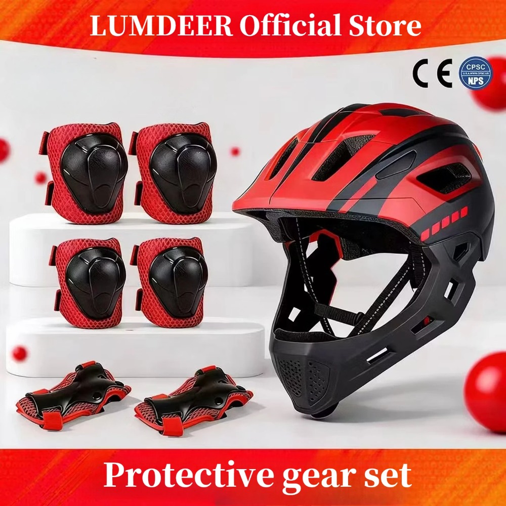 Mountain Biking Helmet Kids - Casco LUMDEER para niños, conjunto de