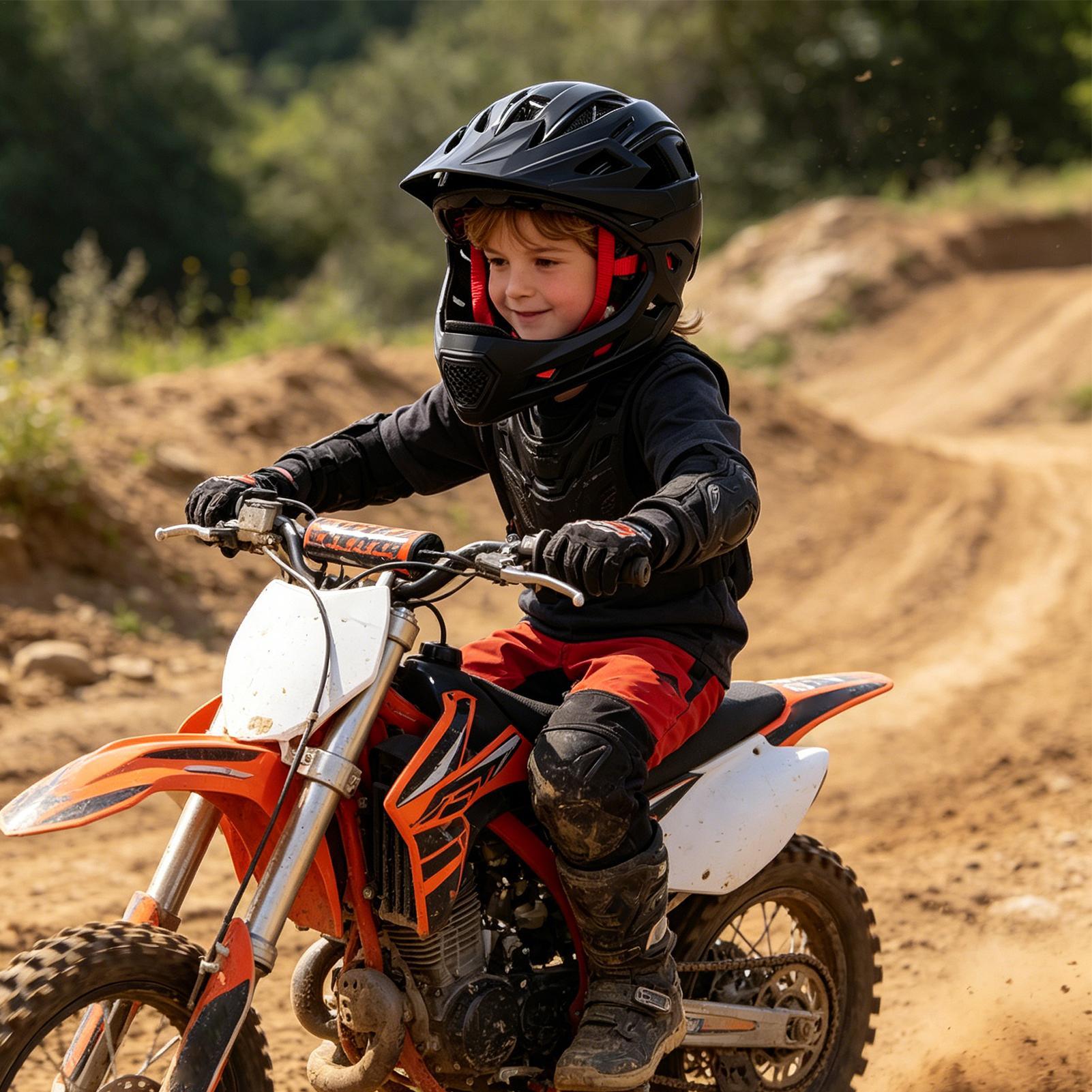 Mountain Biking Helmet Kids - Casco de Motocross para niños, Protector