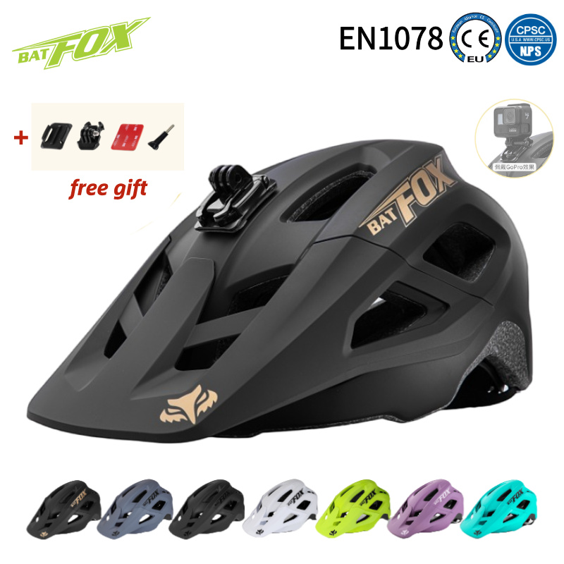 Mountain Biking Gear For Men - BATFOX-casco para bicicleta de montaña, puede