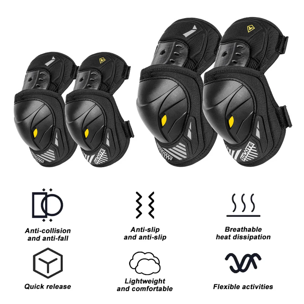 GOMOREON 1 Par de Protectores  - Mountain Biking Knee And Elbow Pads reseña y precio