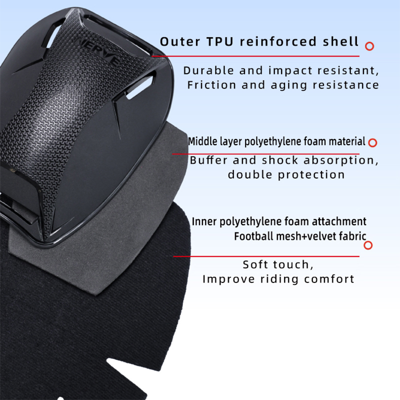 NERVE rodilleras para motocicl - Mountain Biking Knee And Elbow Pads reseña y precio