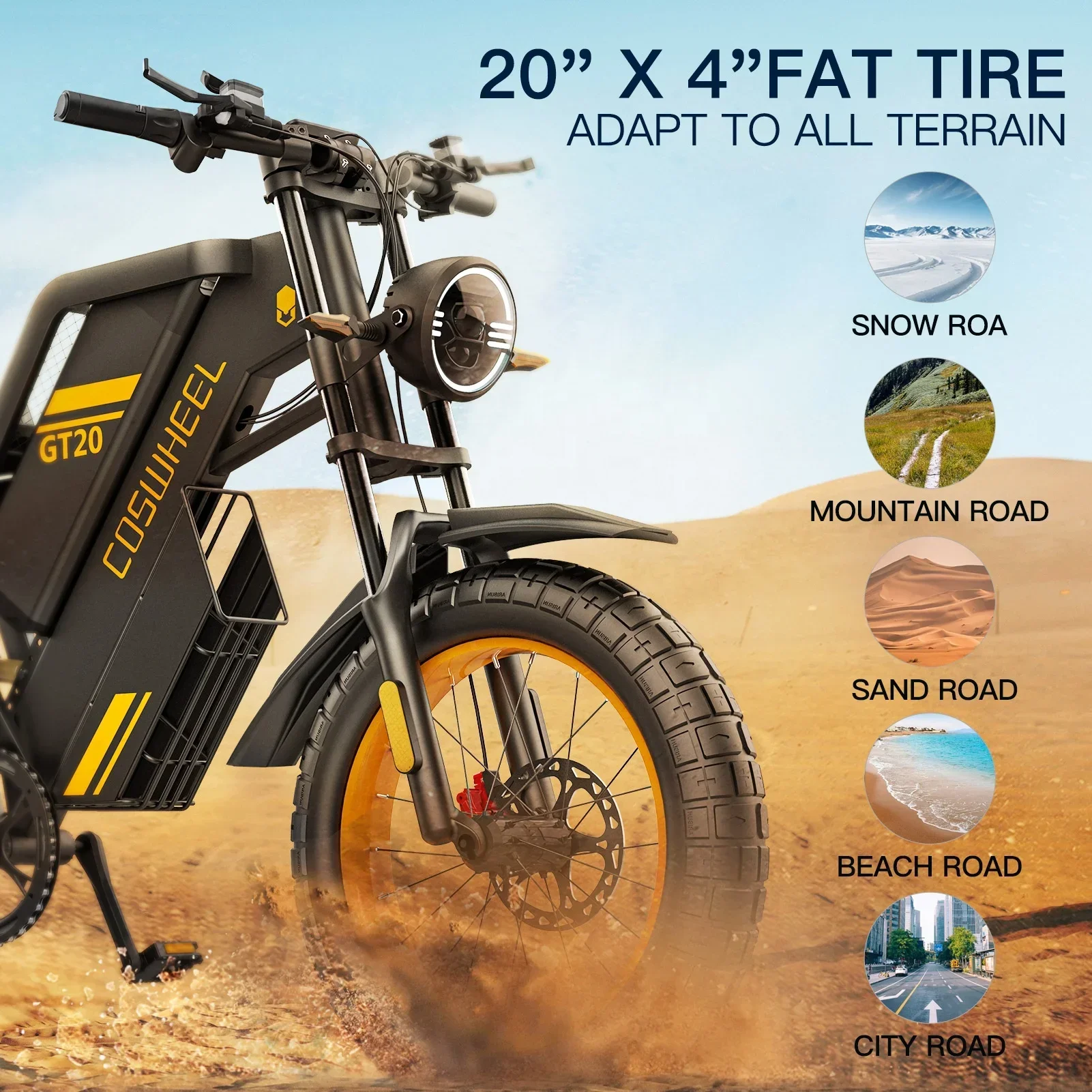 Coswheel GT20 bicicleta eléctr - Mountain Biking Uk reseña y precio
