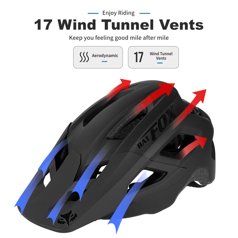 BATFOX-casco para bicicleta de - Mountain Biking Gear For Men reseña y precio